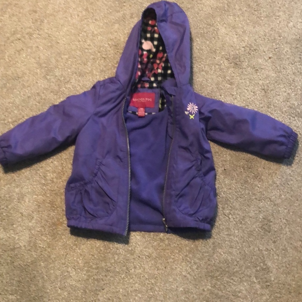 18M London Fog mid weight fleece lined coat